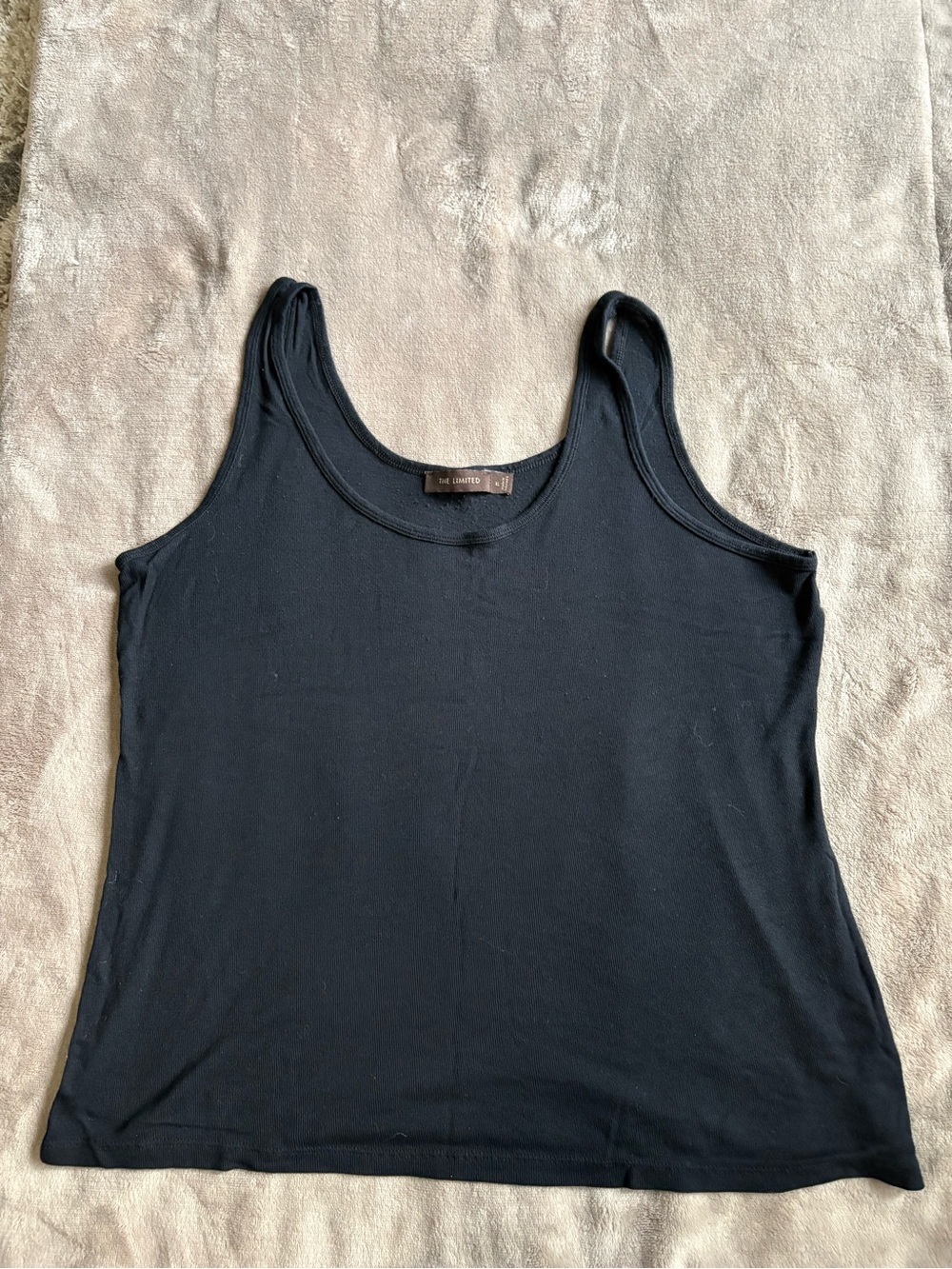 The Limited Black Scoop Neck Tank Top
